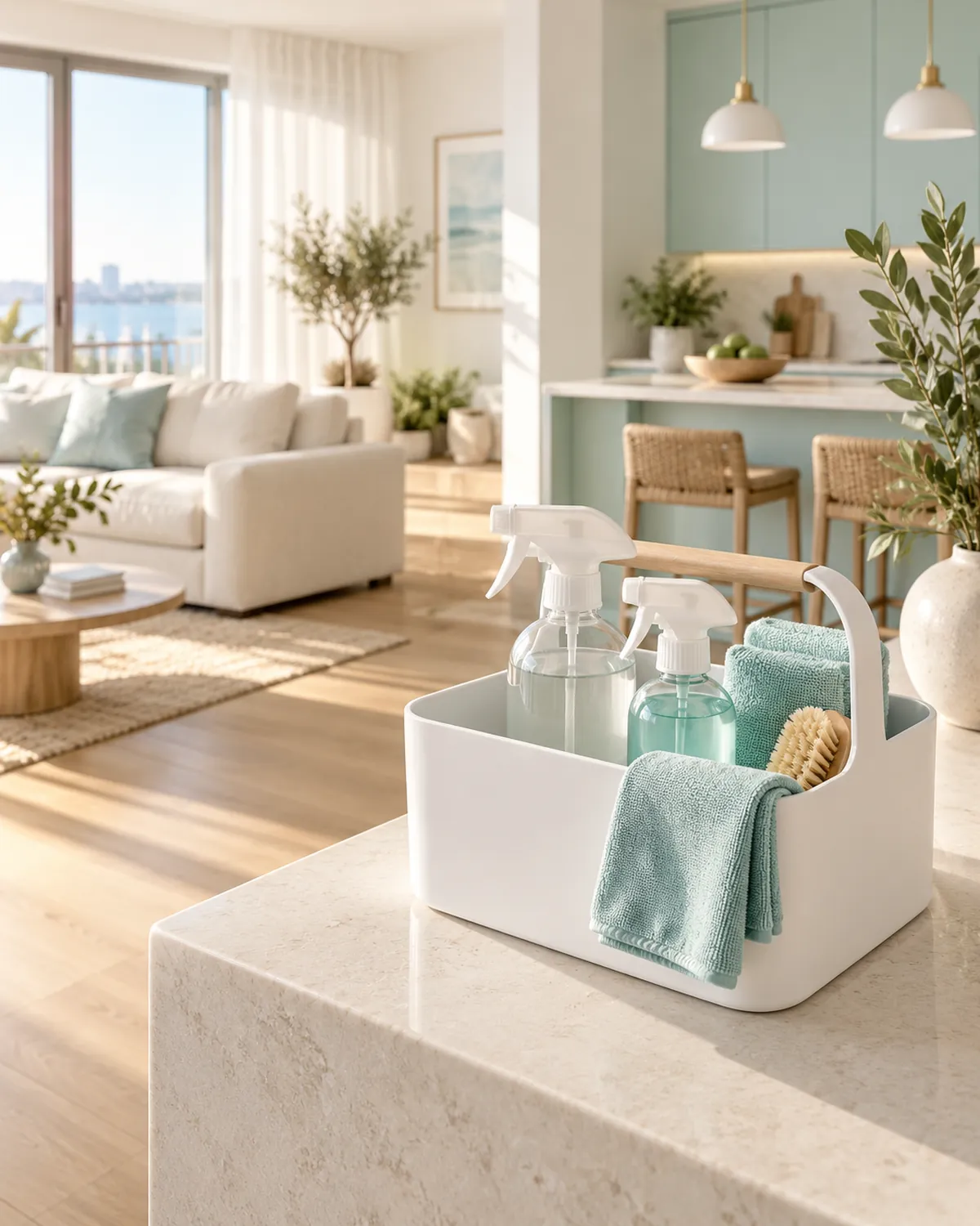 Bright clean living room